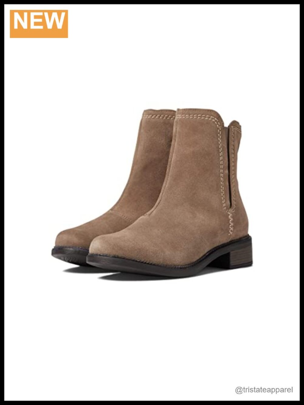 Clarks Women's Mid-Calf Zip Boots Pebble Suede Comfort Foam